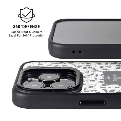 Disney The Nightmare Before Christmas Jack Skellington Pattern iPhone 15 Pro Kickstand Case